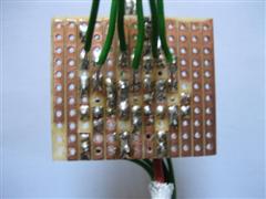 Track side of LED driver circuit